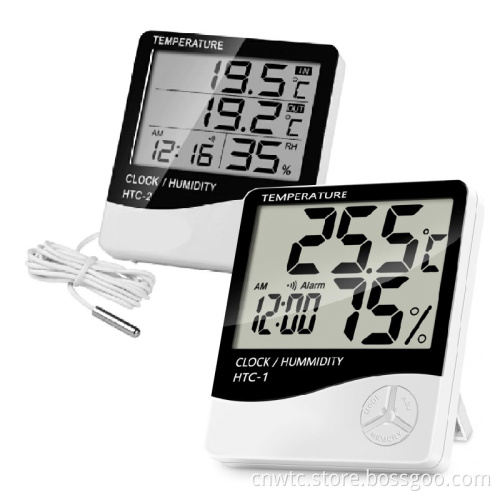 Digital Temperature & Humidity Monitor with Alarm Clock